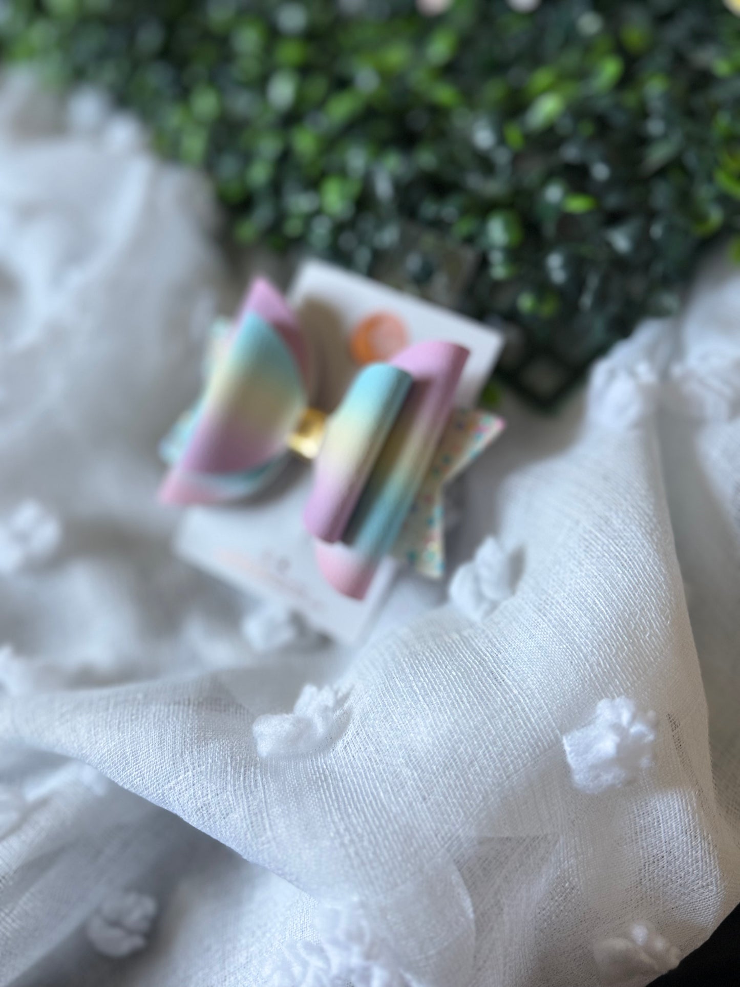 Pastel Cake Hair Bow