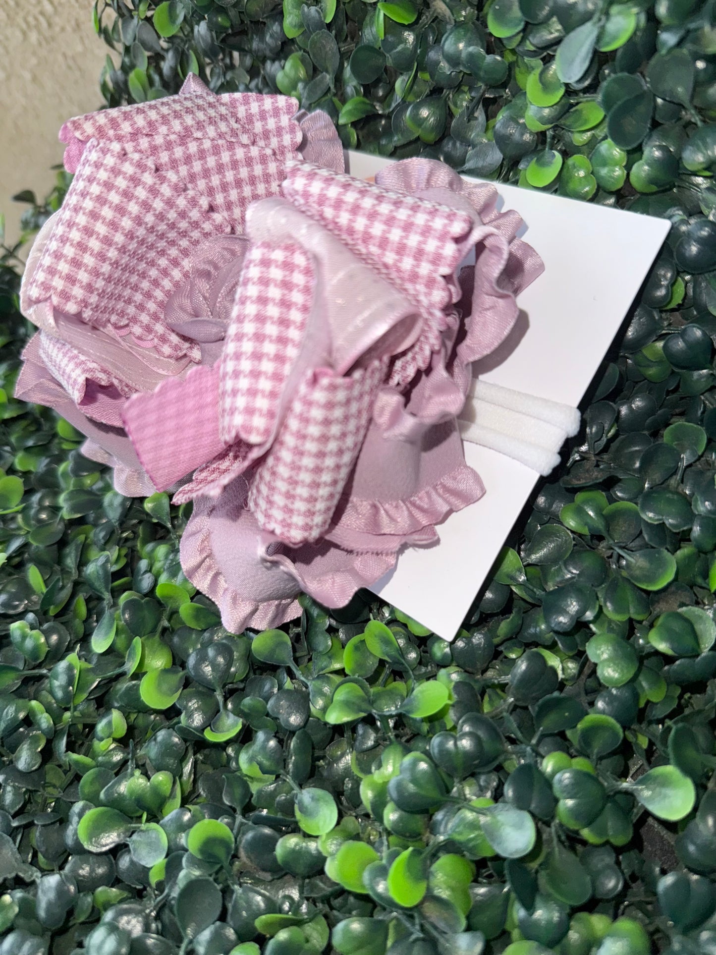 Dusty Lavender Ruffle Hair Bow