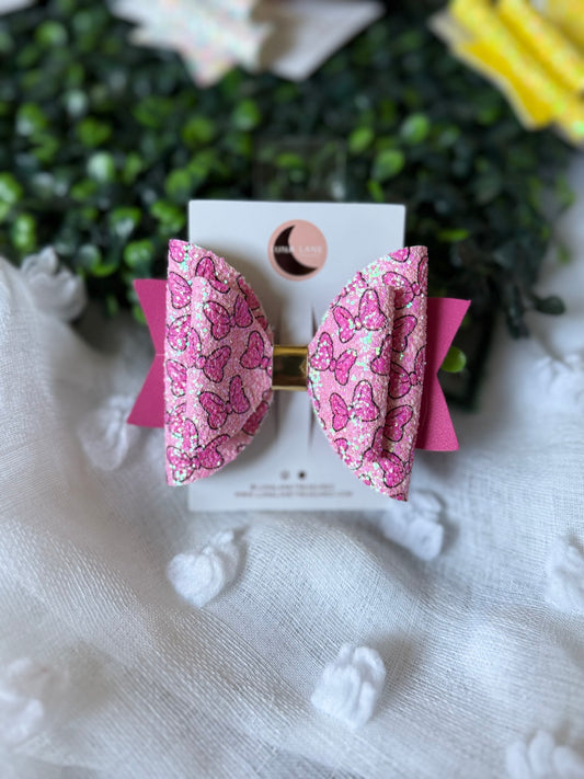 Bow Print Hair Bow