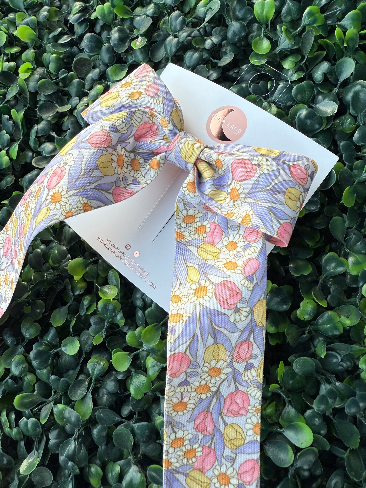 Spring Tulips Coquette Hair-bow