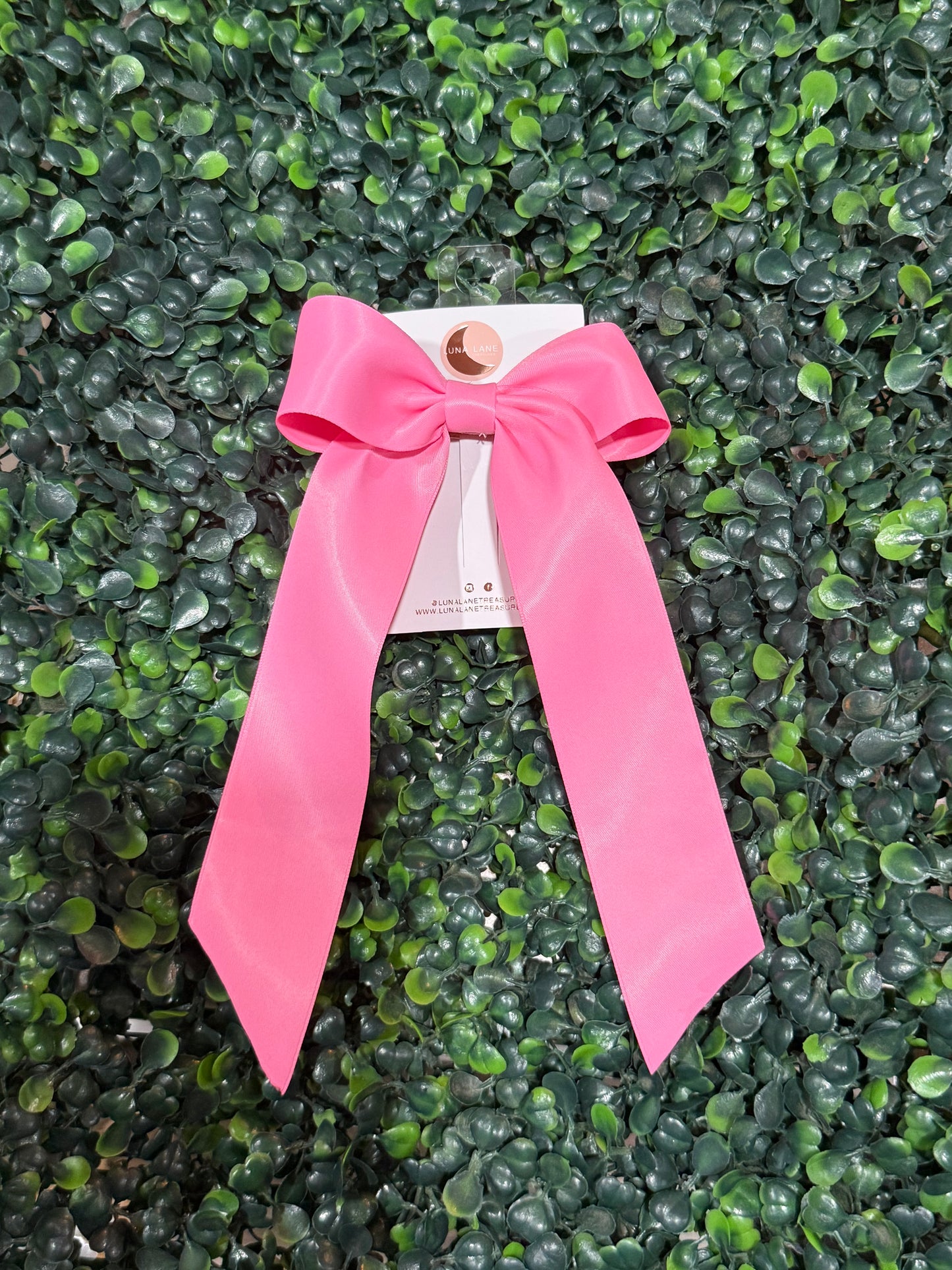 Shocking pink Coquette Hair-bow