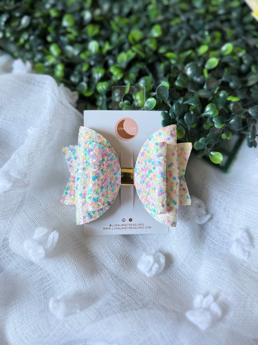 Pastel Confetti Hair Bow