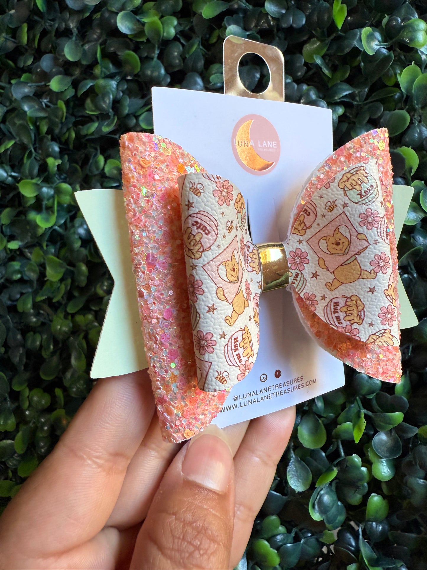 Pooh Garden Hair Bow
