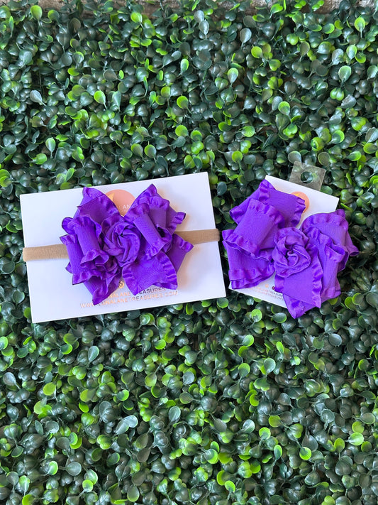 Purple Classic Medium Ruffle