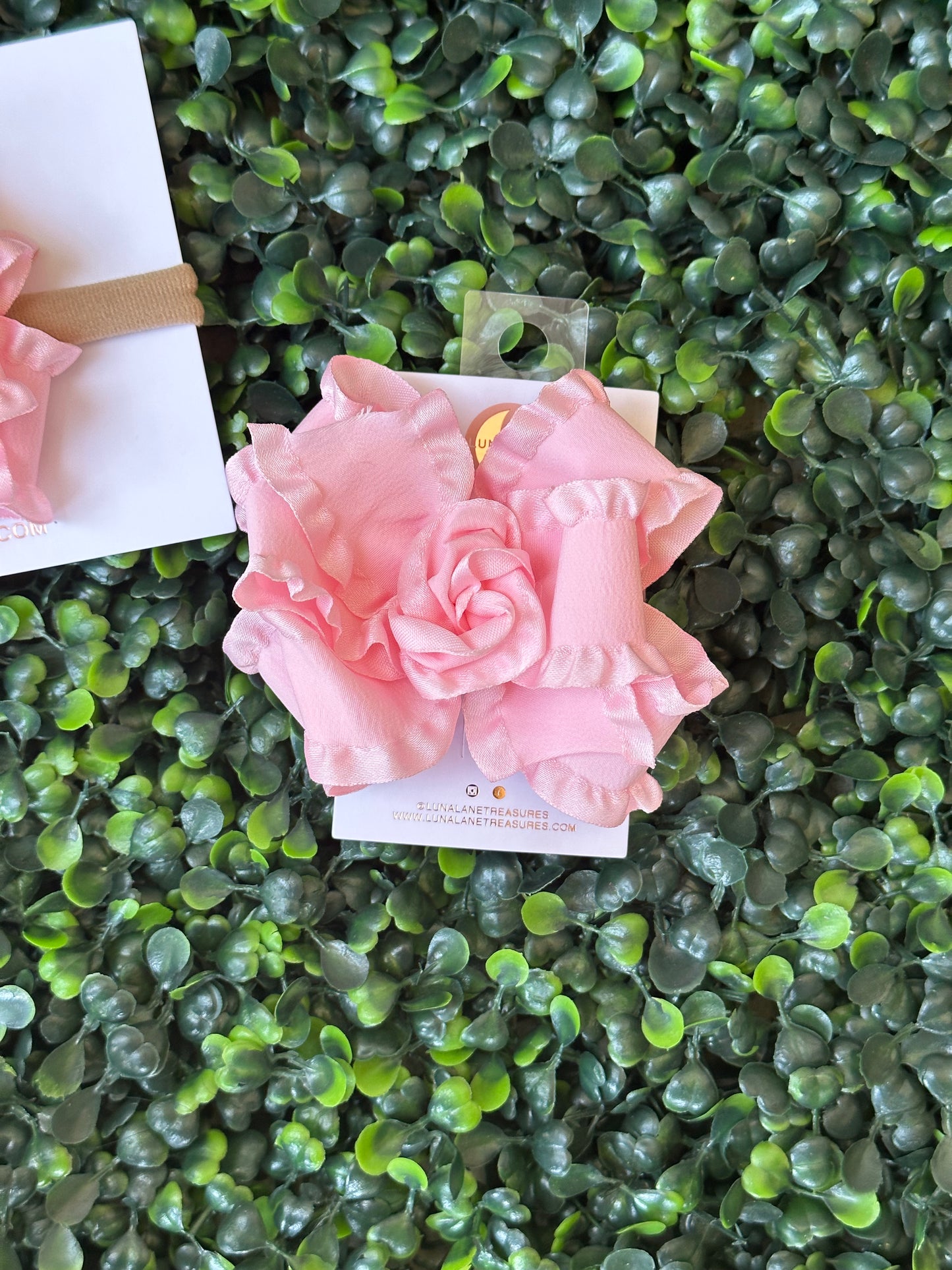 Volante medio clásico rosa claro