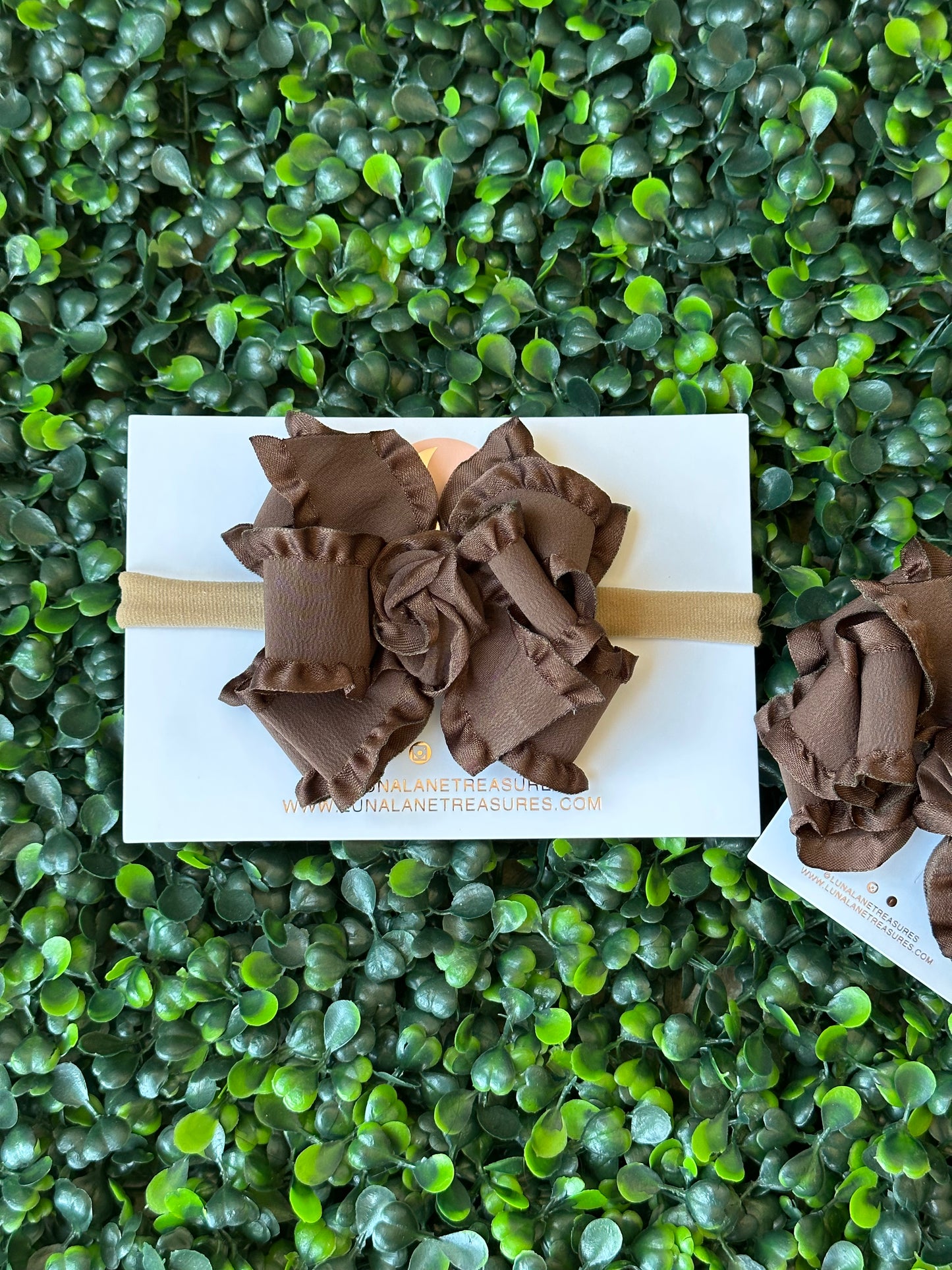 Volante medio clásico marrón