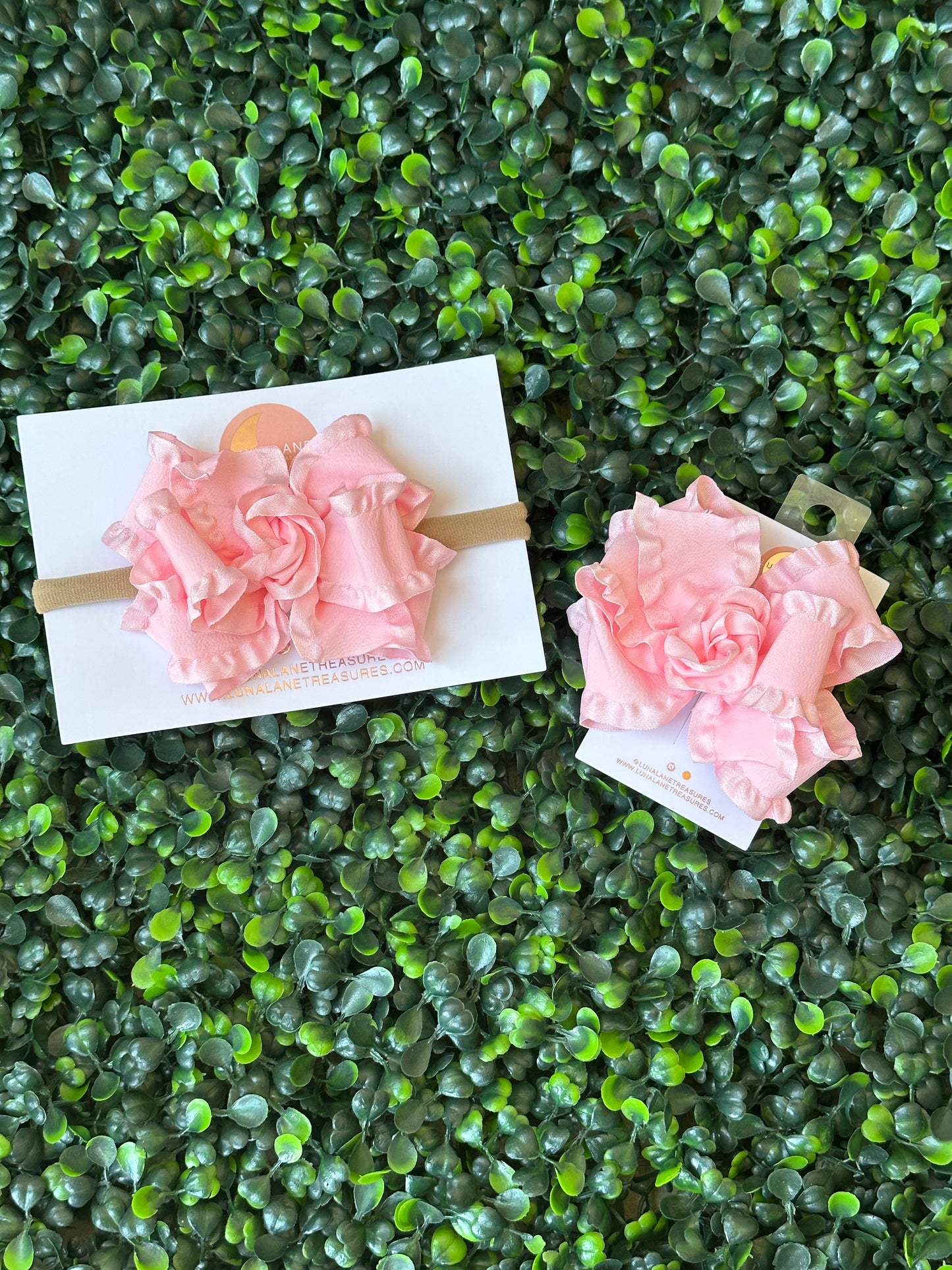 Volante medio clásico rosa claro