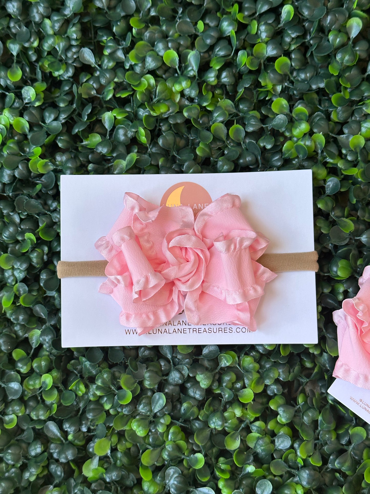 Volante medio clásico rosa claro