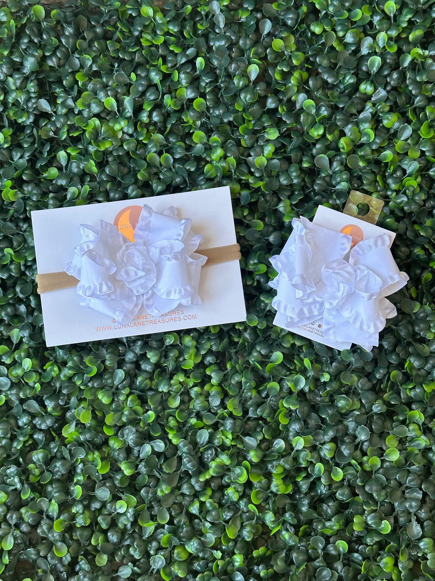 Volante medio clásico blanco