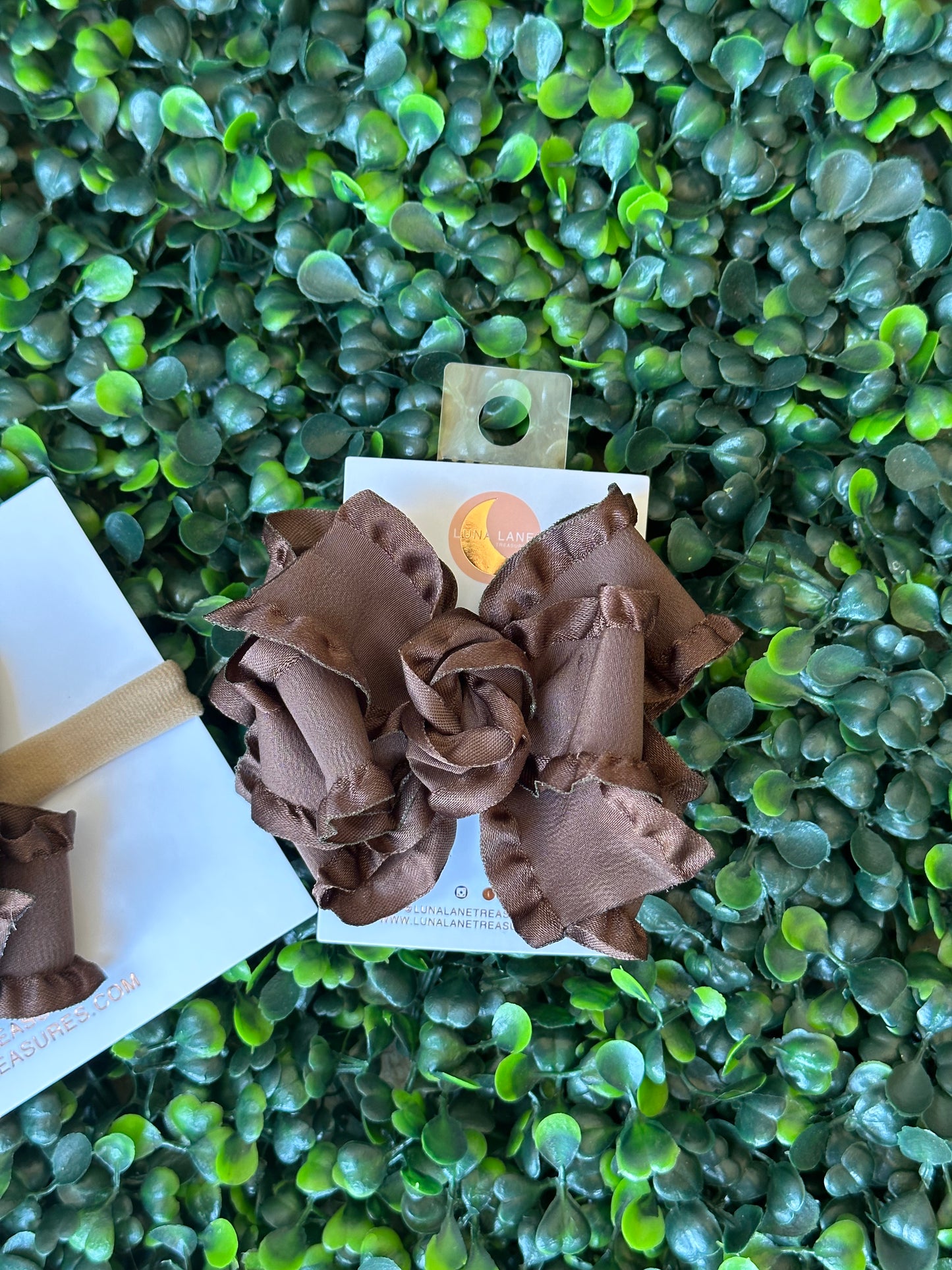 Volante medio clásico marrón