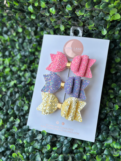 Spring Glitter Bella Bows