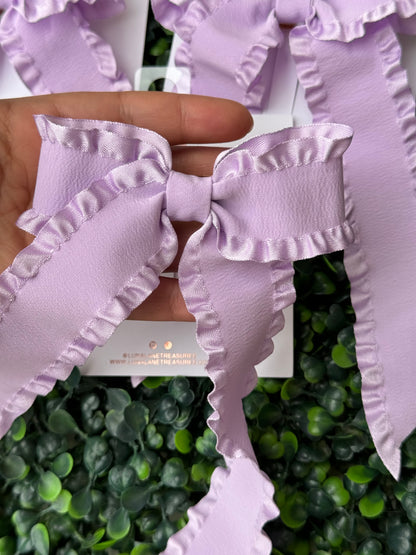 Iris Ruffle Coquette Hair-bow