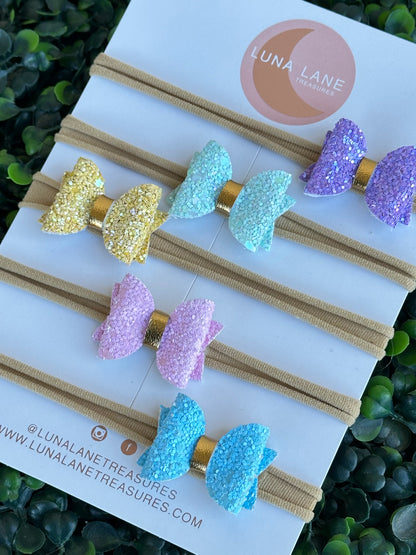 Spring Glitter Tenny Tiny Bows