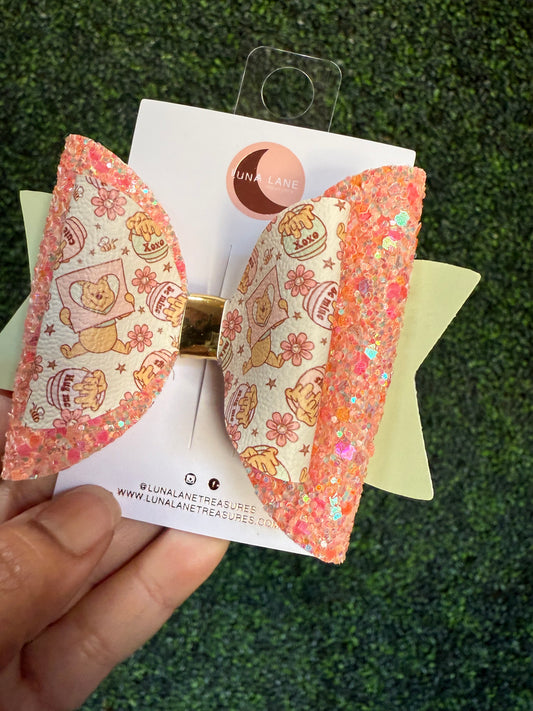Pooh Garden Hair Bow