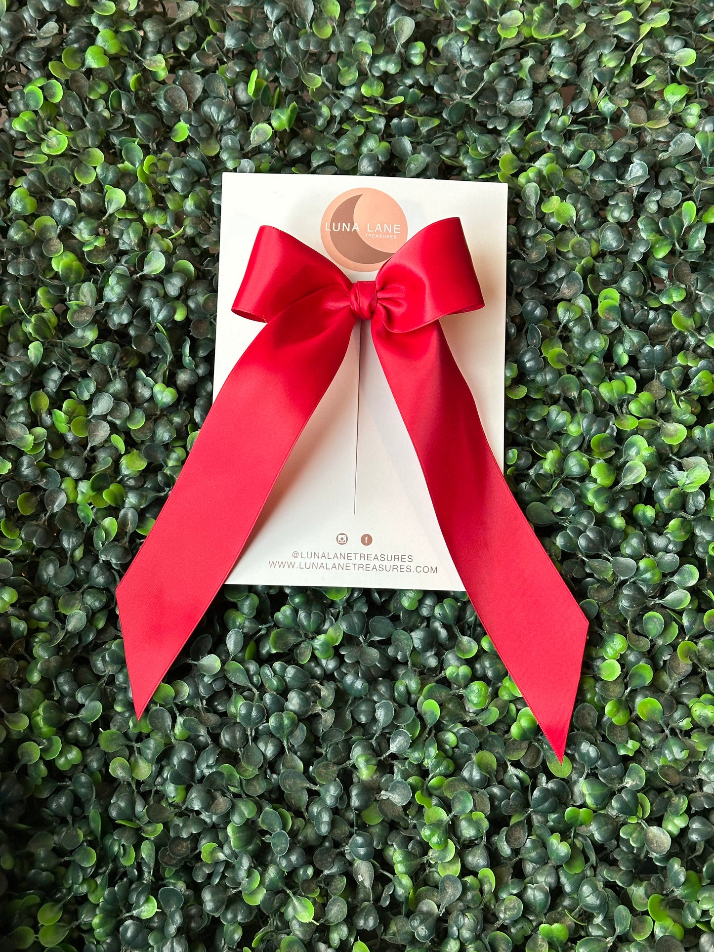 Red Coquette Hair Bow