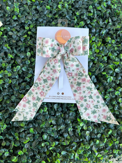 Spring Flowers Coquette Hair Bow