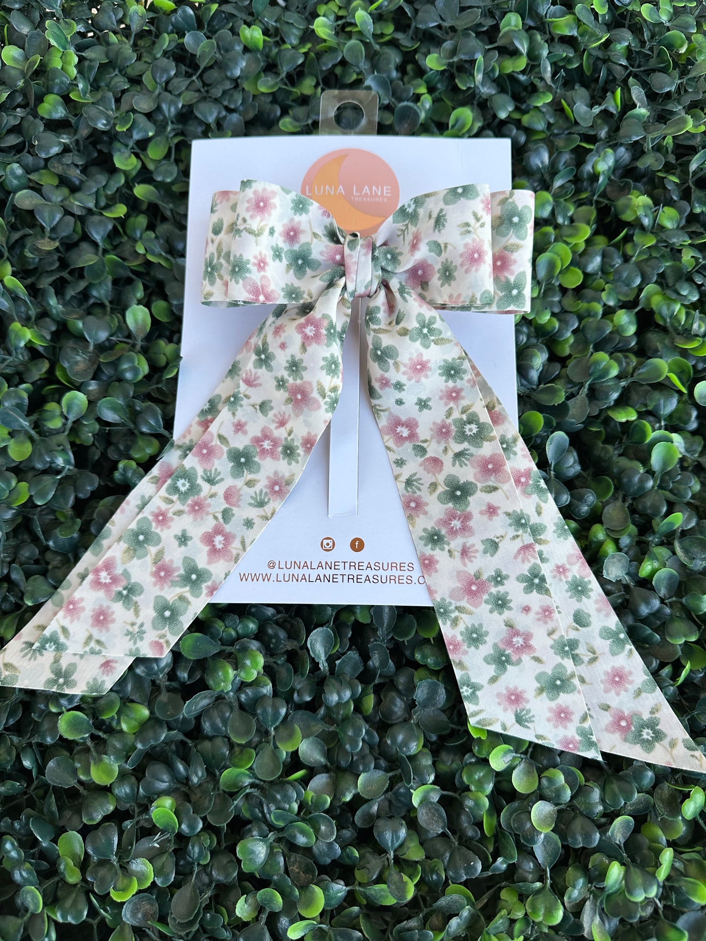 Spring Flowers Coquette Hair Bow