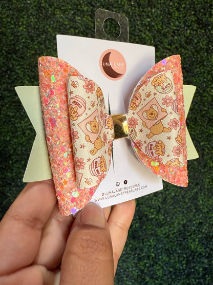 Pooh Garden Hair Bow