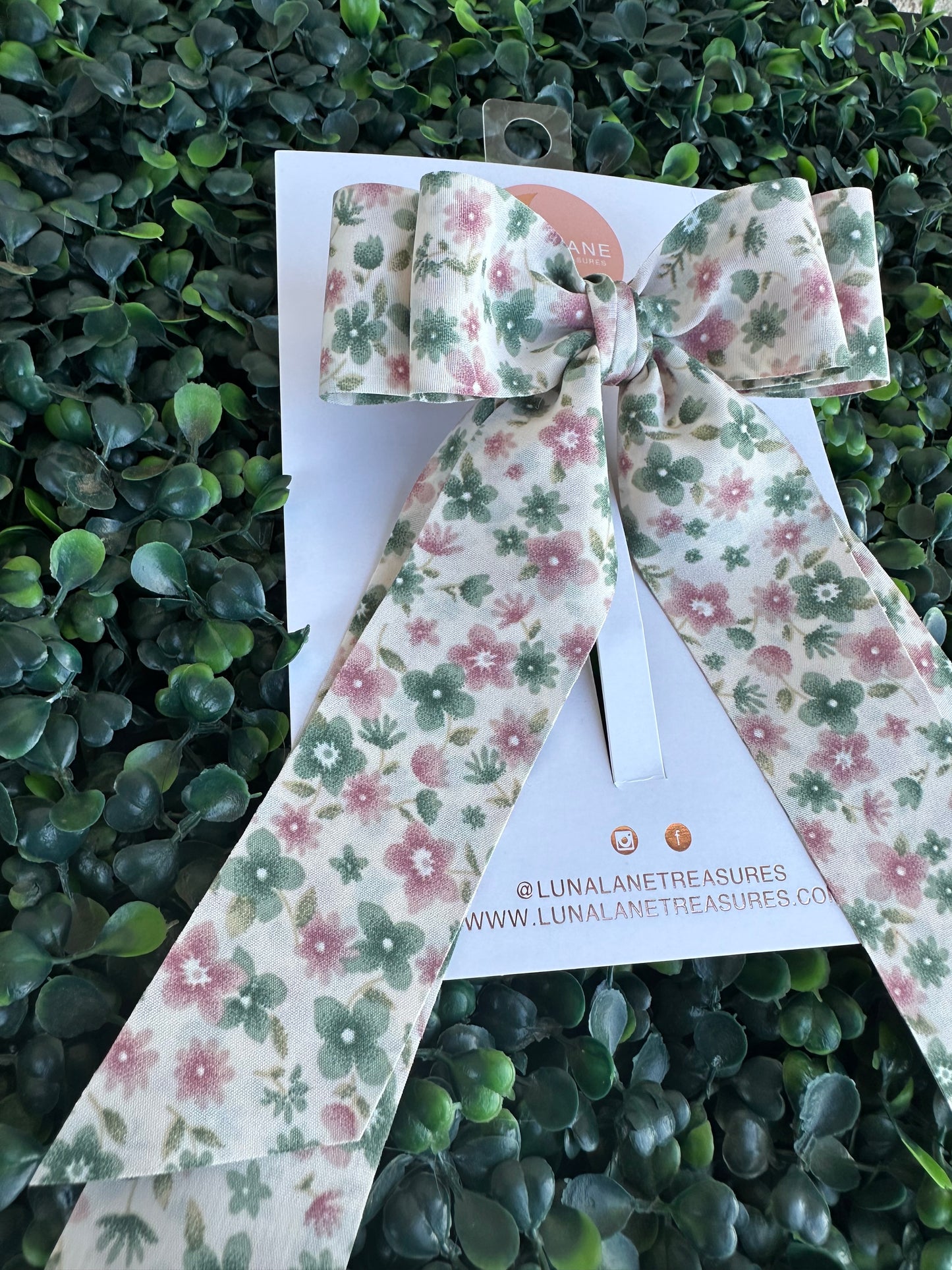 Spring Flowers Coquette Hair Bow