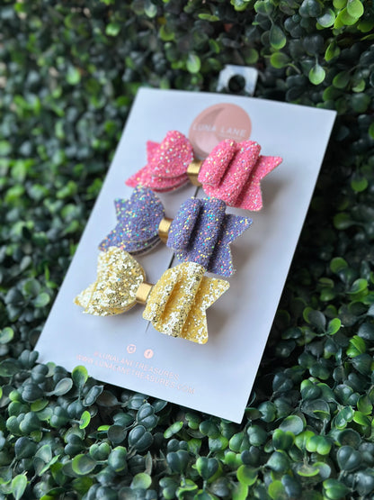 Spring Glitter Bella Bows