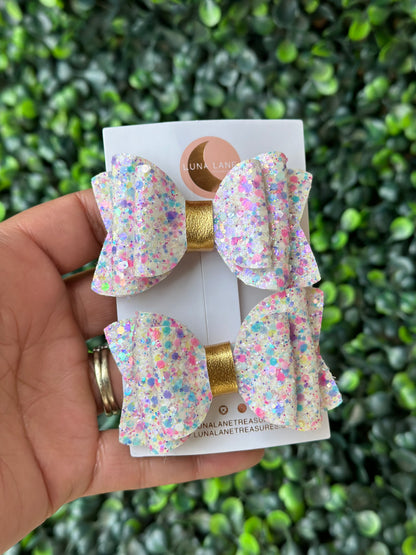 Candy Sprinkles Bow Pigtails