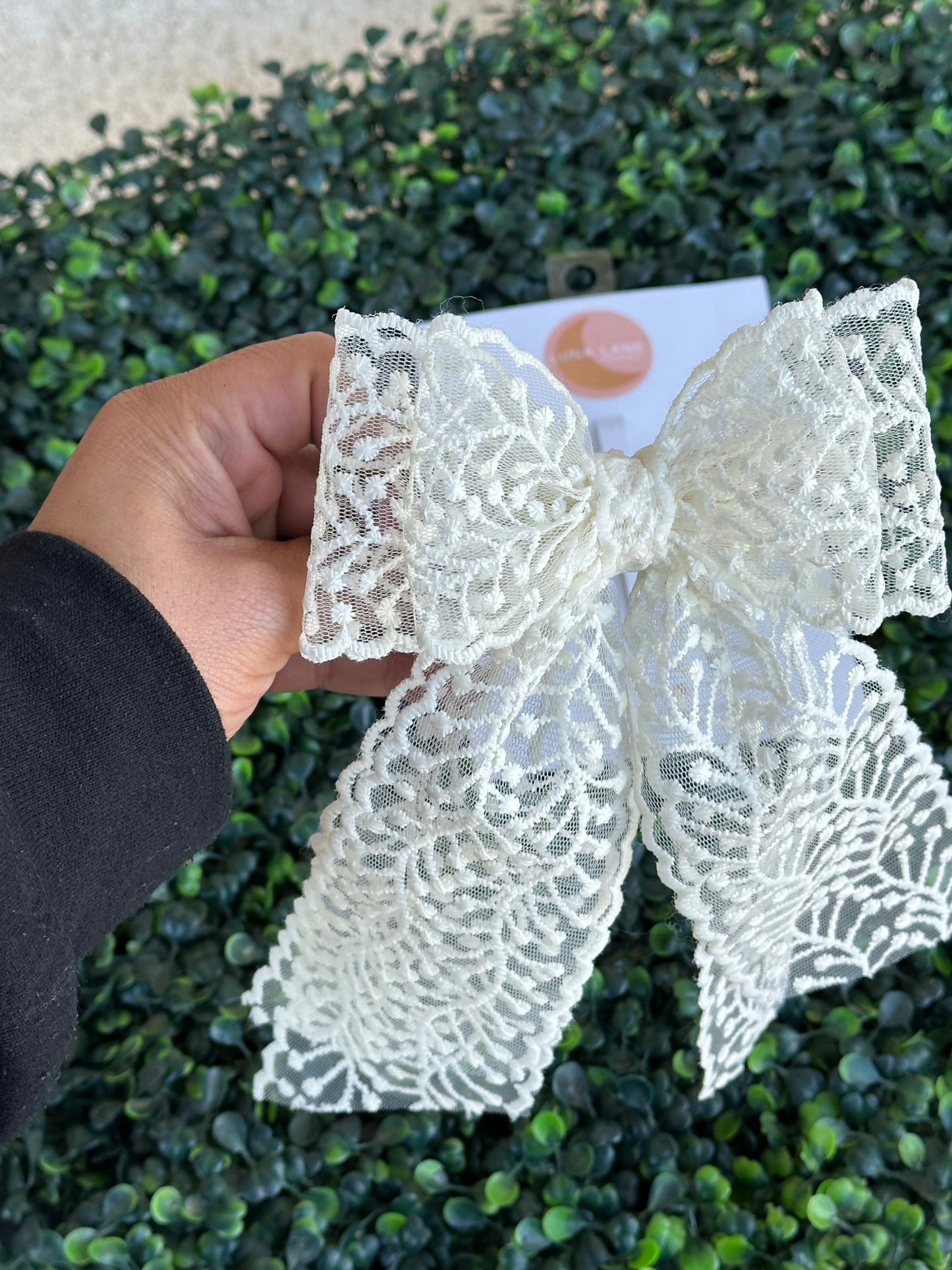 Lace Vine Coquette Hair Bow