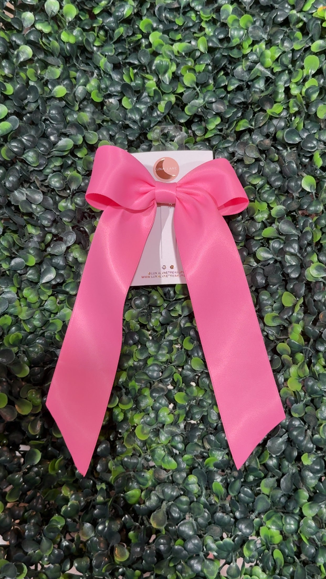Shocking pink Coquette Hair-bow