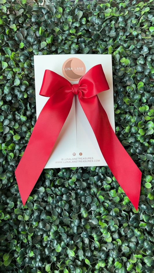 Red Coquette Hair Bow