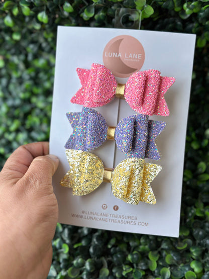 Spring Glitter Bella Bows