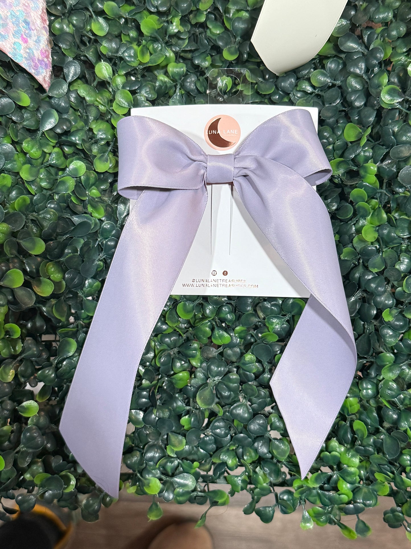 Dusty Lavender Coquette Hair-bow