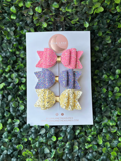 Spring Glitter Bella Bows