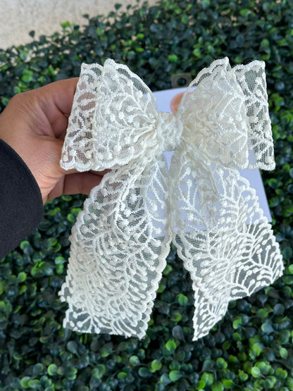 Lace Vine Coquette Hair Bow