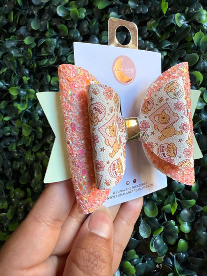 Pooh Garden Hair Bow