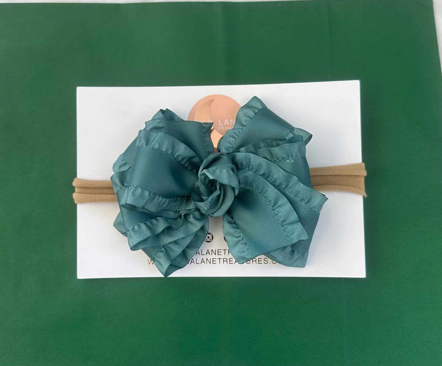 Light Teal Classic Medium Ruffle