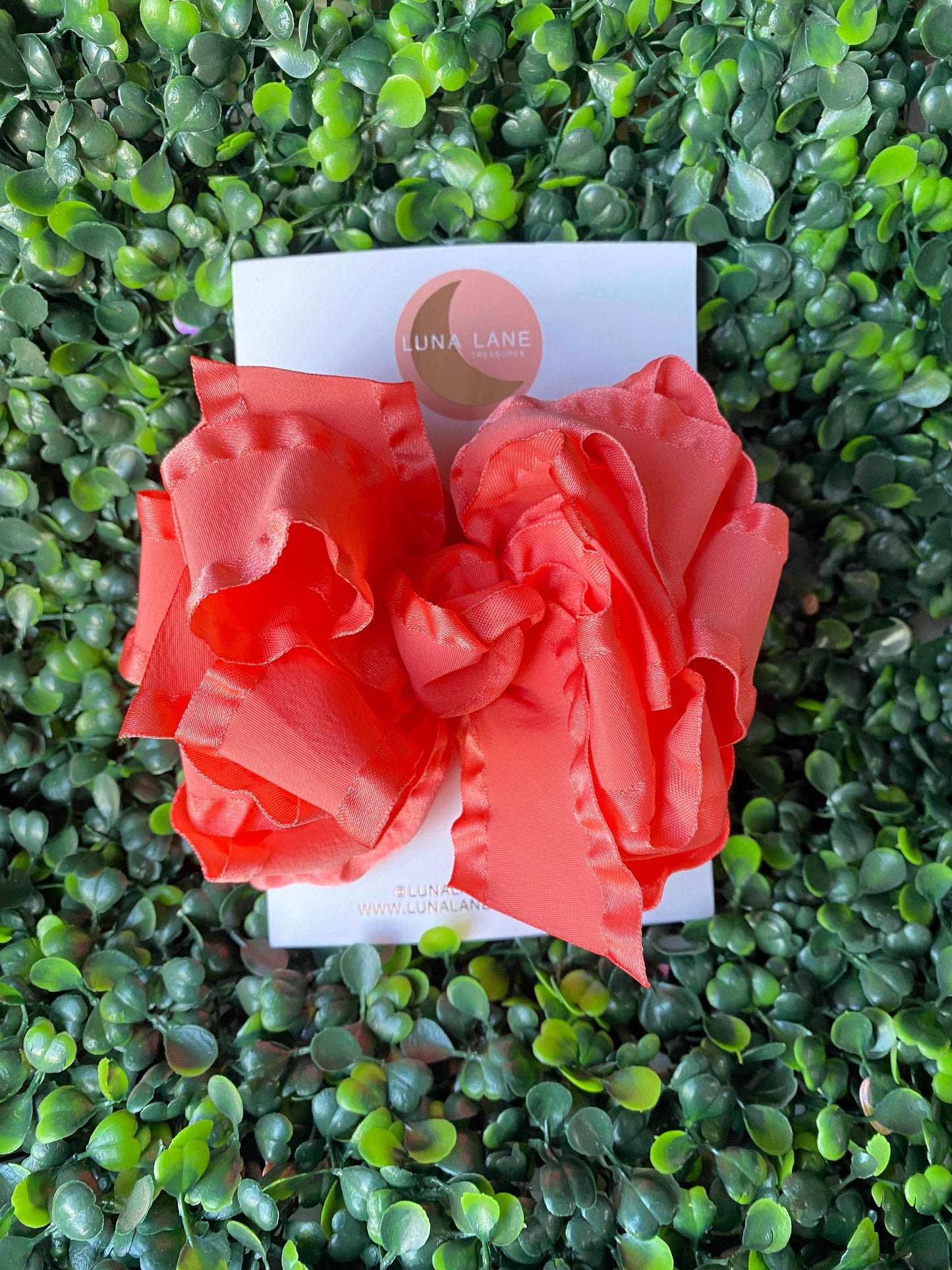 Coral Reef Ruffle Bow