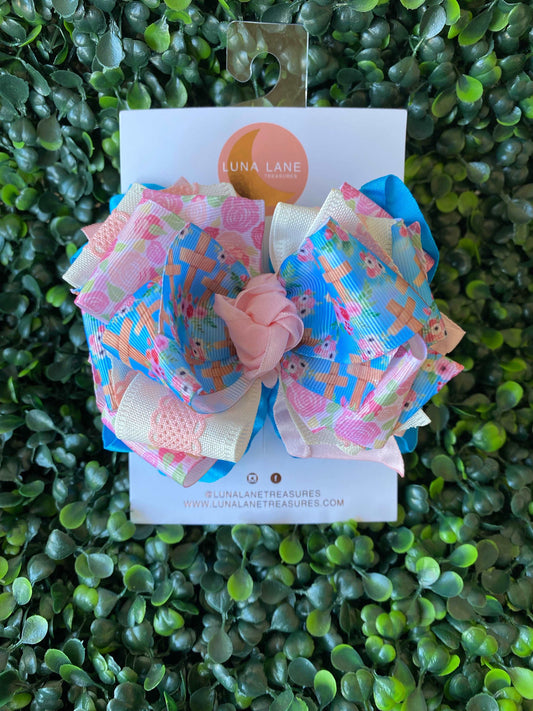 Faith Easter Ruffle Bow