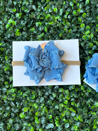 Blue Classic Medium Ruffle