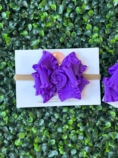 Purple Classic Medium Ruffle