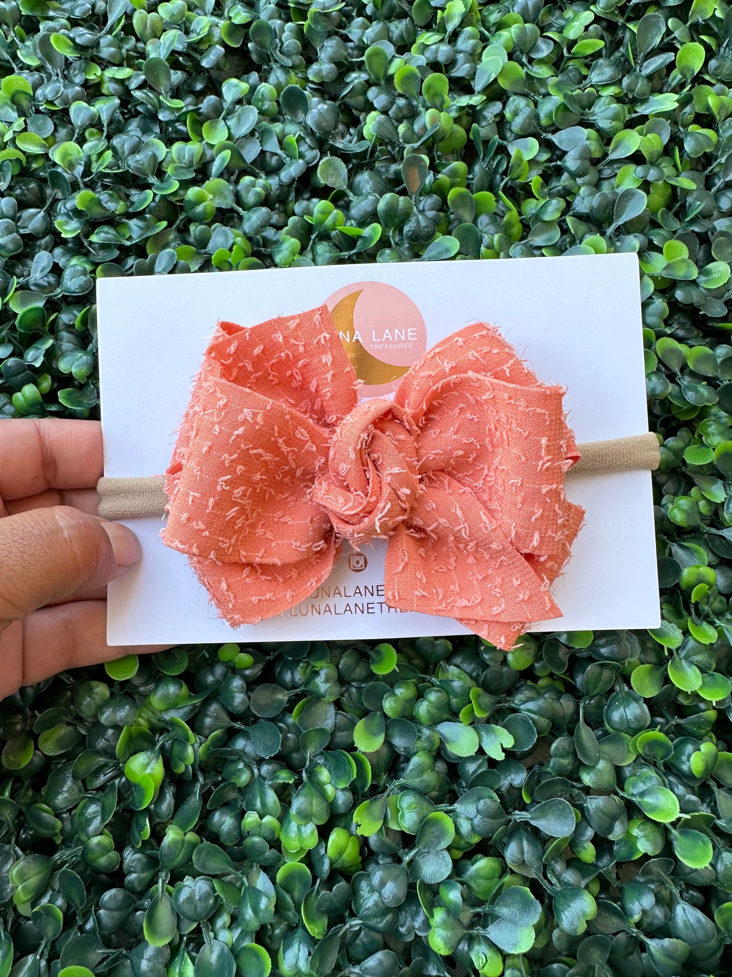 Spring Orange Bow