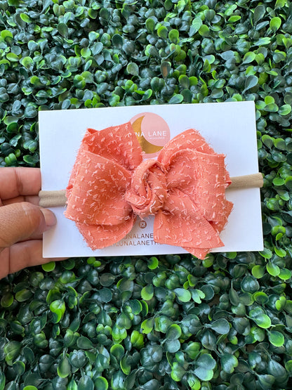 Spring Orange Bow