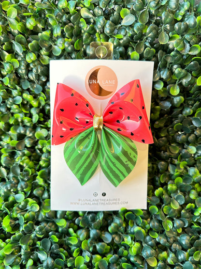 Watermelon Sailor Bow