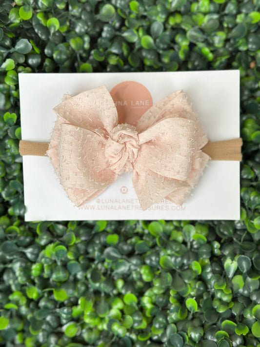 Spring Pale Pink Bow